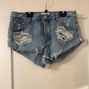 One Teaspoon Bandit Jean Shorts